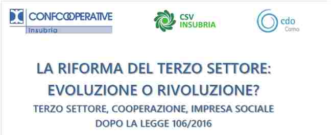 LA RIFORMA DEL TERZO SETTORE: EVOLUZIONE O RIVOLUZIONE?